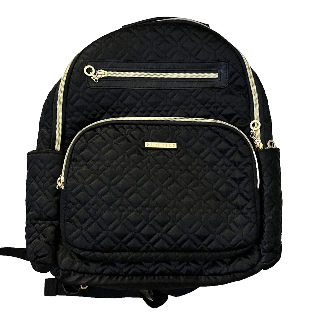 Lokass Women’s Quilted Backpack with Gold Zippers - Stylish Casual Daypack
